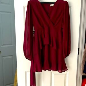 Burgundy Altar’d State formal dress- worn once!